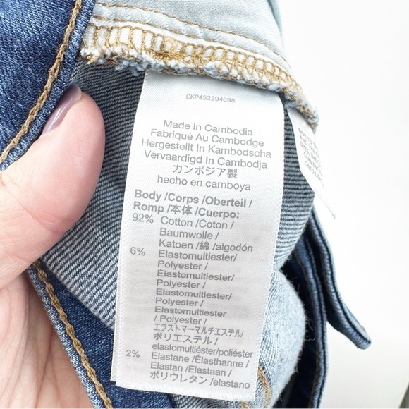 ✅ MADEWELL CURVY HIGH RISE SKINNY CROP Blue Women's Jeans SIZE 29 - Picture 4 of 8